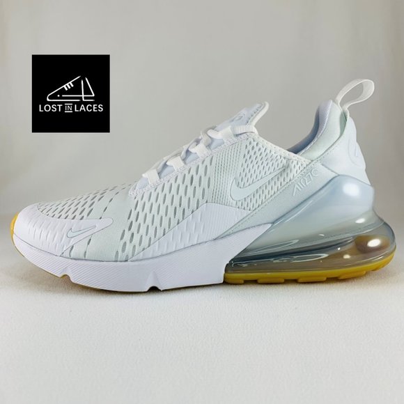 mens nike air max 270 white gum